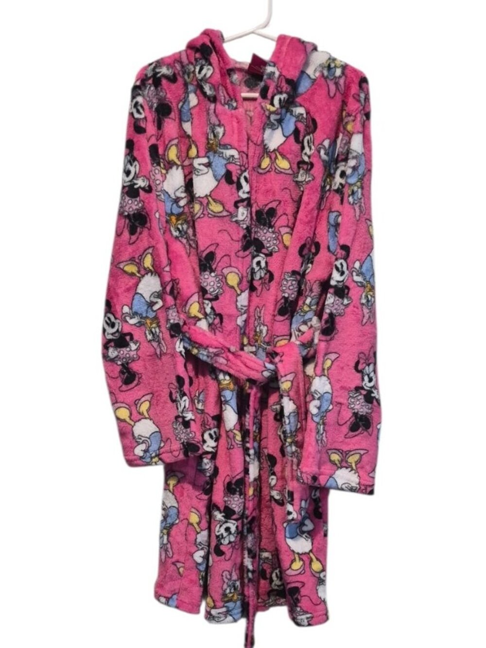 Disney Junior Minnie Pink Plush Bathrobe Minnie + Daisy Size L (10)